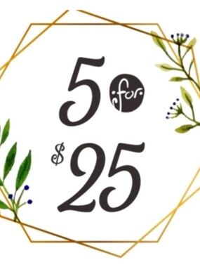 Choose 5 items that are $10 or below. Make a bundle and offer $25.